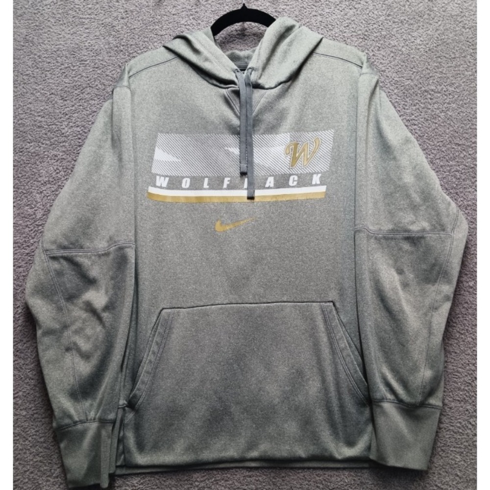 Nike Dri-FIT "Wolfpack" Pullover‎ Hoodie Gray Men's Size L